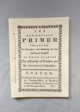 Load image into Gallery viewer, The New England Primer