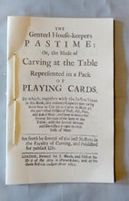 Load image into Gallery viewer, The Genteel House-Keepers Pastime Or, the Mode of Carving at the Table