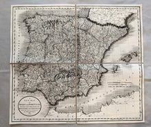 Load image into Gallery viewer, Map of Portugal and Spain - Napoleonic (1801)