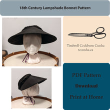 Load image into Gallery viewer, 18th Century Lampshade Bonnet Pattern