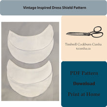 Load image into Gallery viewer, Vintage Inspired Dress Shield Pattern