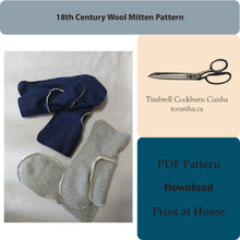 Load image into Gallery viewer, 18th Century Wool Mitten Pattern