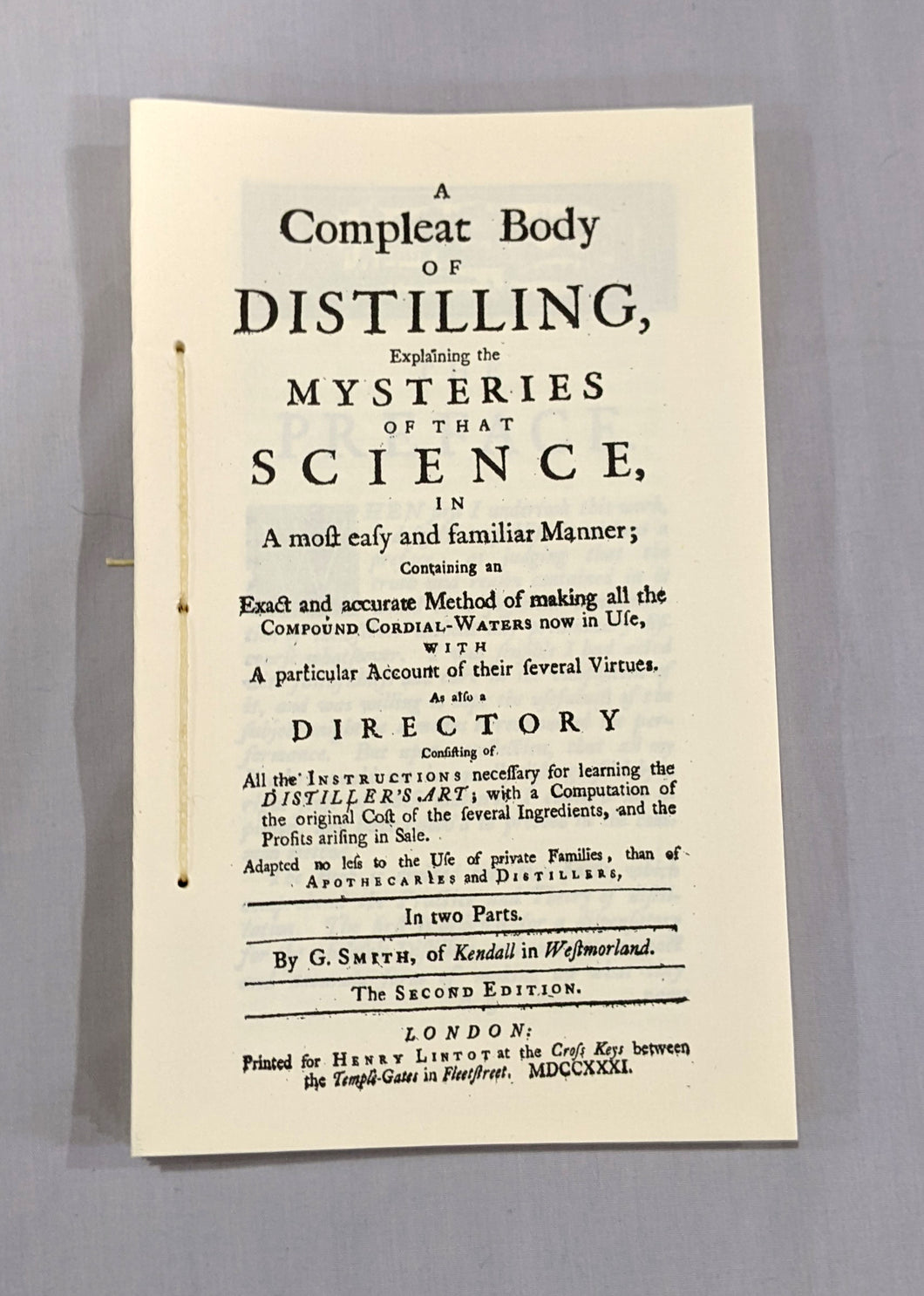 A Compleat Body of Distilling