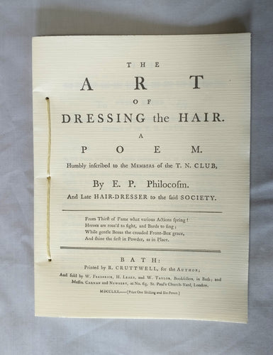 The Art of Dressing the Hair, A Poem