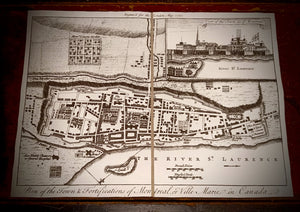 Map of Montreal - 1760