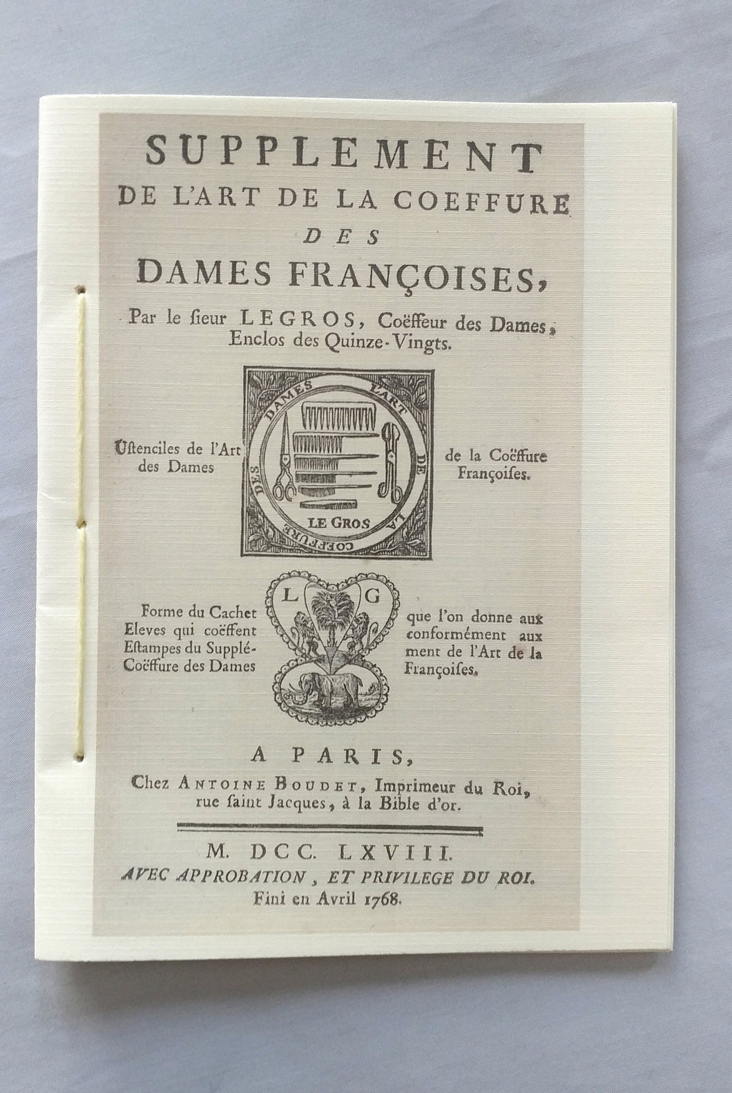 Supplement de L'Art de la Coeffure des Dames Francoises