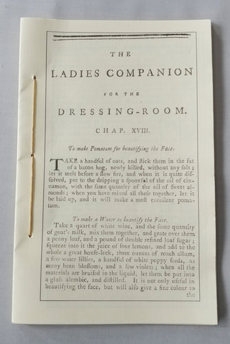 The Ladies Companion for the Dressing-Room (Chapter XVIII)