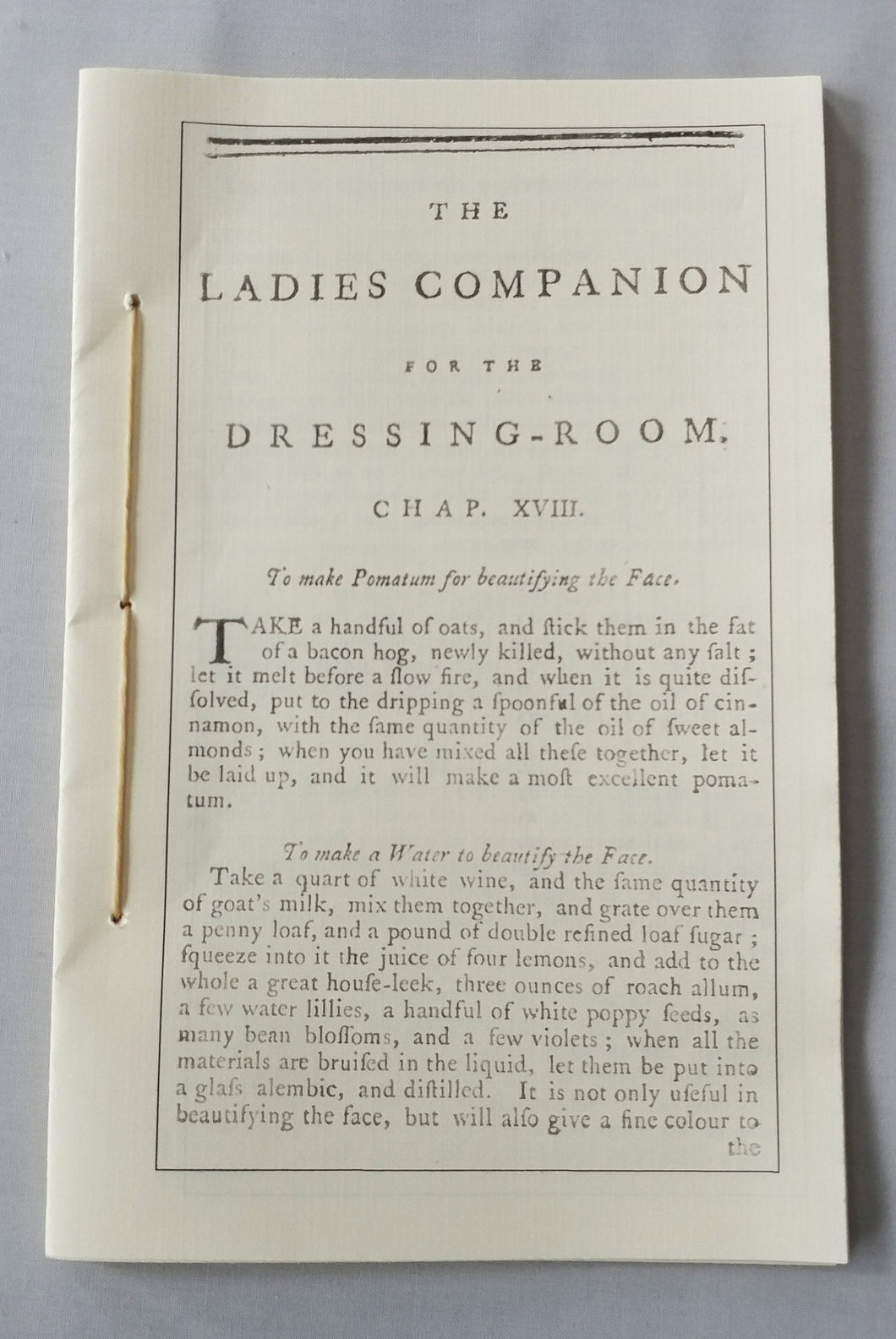 The Ladies Companion for the Dressing-Room (Chapter XVIII)