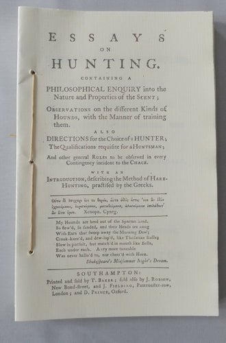 Essays on Hunting