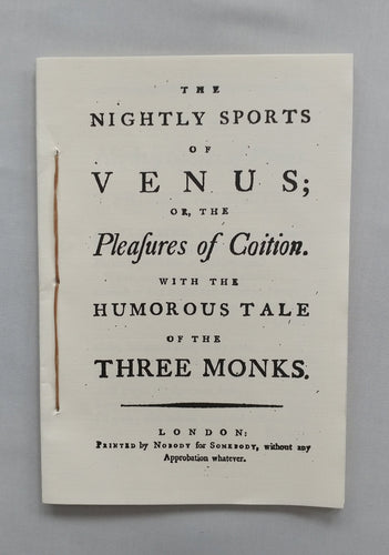 The Nightly Sports of Venus or the Pleasures of Coition