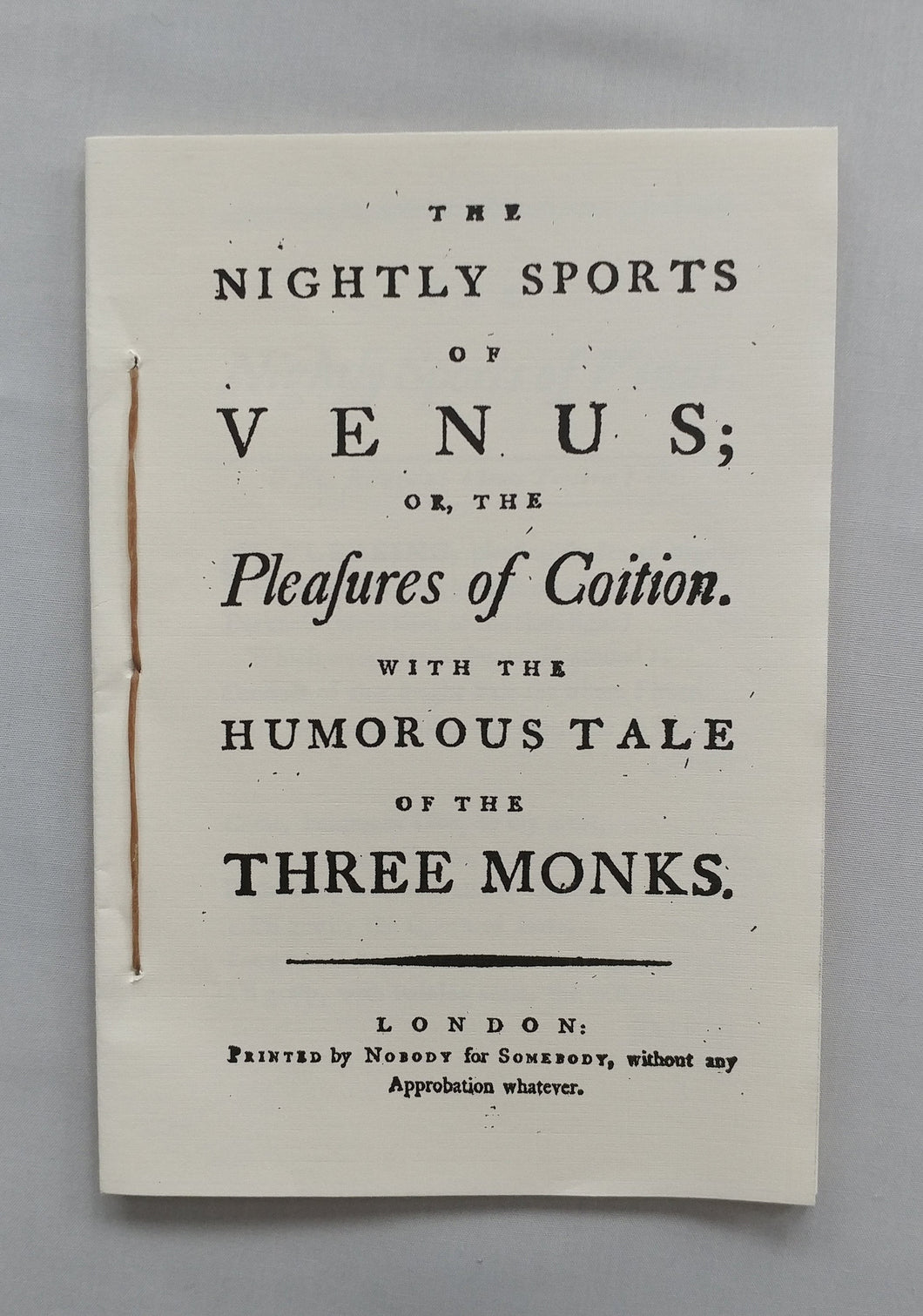 The Nightly Sports of Venus or the Pleasures of Coition