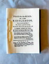 Load image into Gallery viewer, Food for the Mind Or, a New Riddle-Book