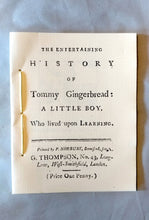 Load image into Gallery viewer, The Entertaining History of Tommy Gingerbread