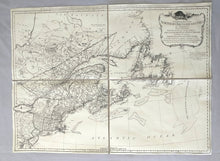 Load image into Gallery viewer, Map of Eastern Canada, New England and Quebec - 1776