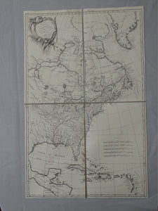 Map of the British, Spanish and French Colonies of North America and the Caribbean - 1779
